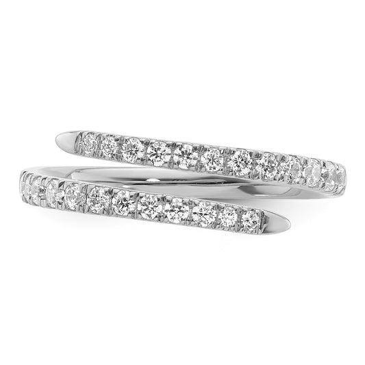 Lab Diamond Spiral Ring - White Gold