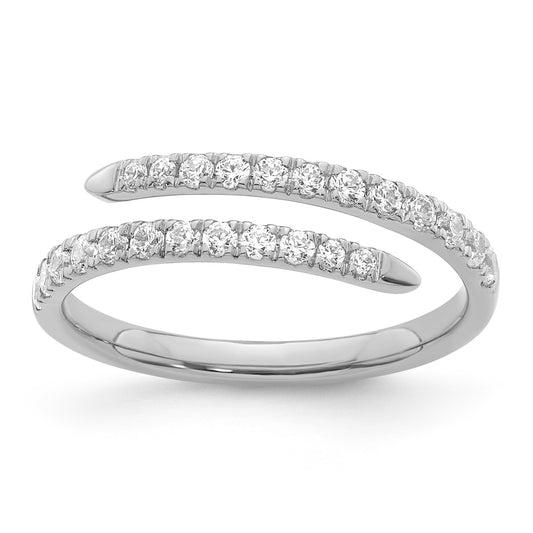 Lab Diamond Spiral Ring - White Gold