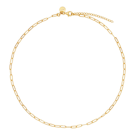 Riviere Necklace Gold Plated - 45cm