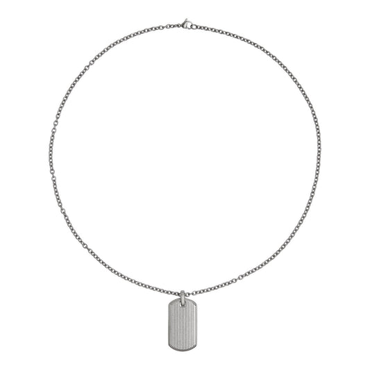 Rocca Men's Stainless Steel Dog Tag Pendant