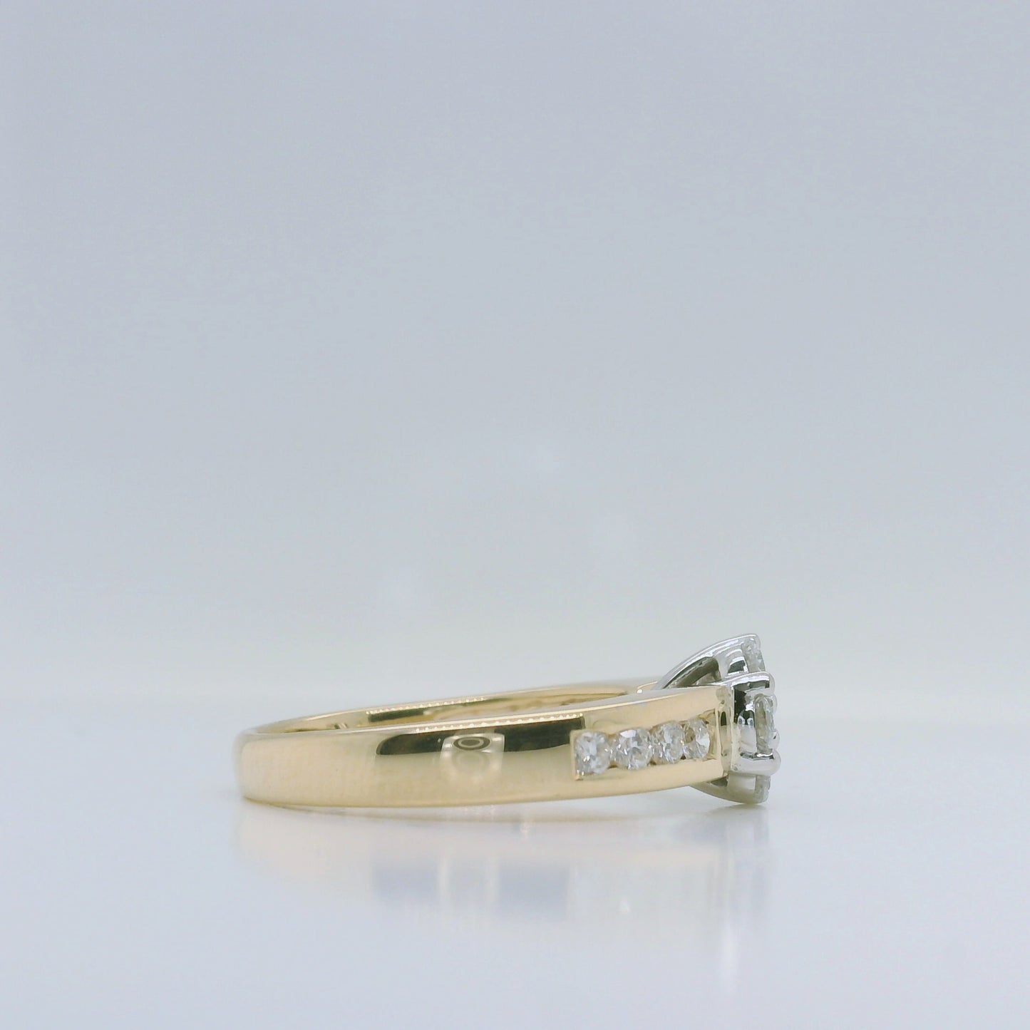 Natural Diamond Cluster Ring
