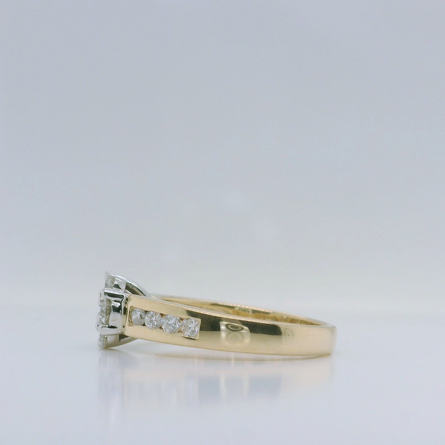 Natural Diamond Cluster Ring