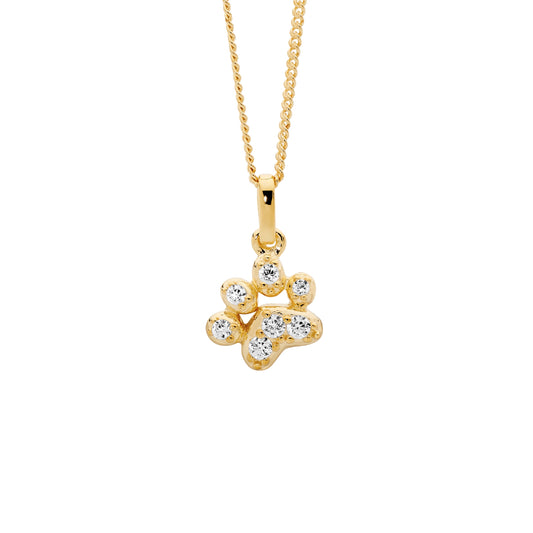 Yellow Paw Pendant