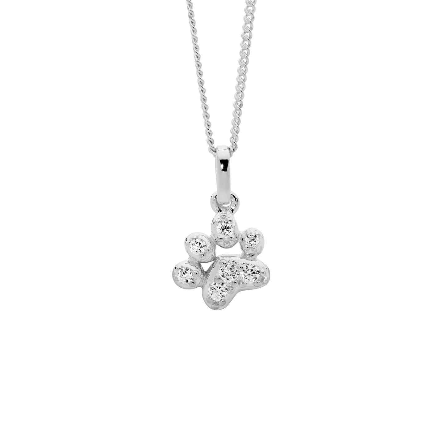 Silver Paw Pendant