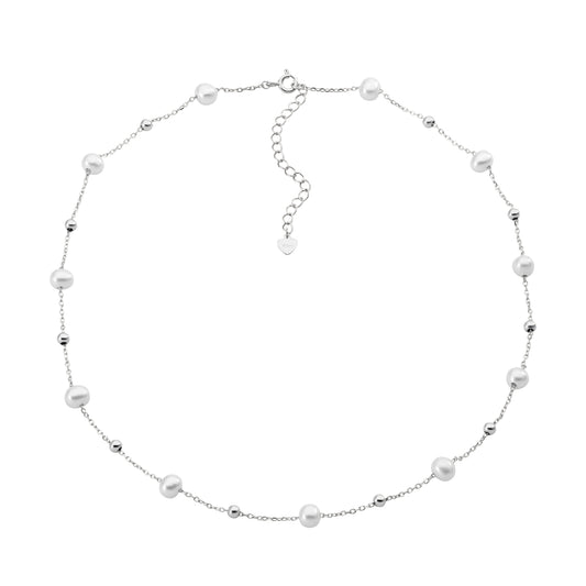 Pearl & Ball Necklace