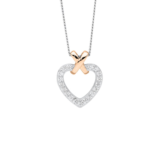 Rose 'X' Necklace