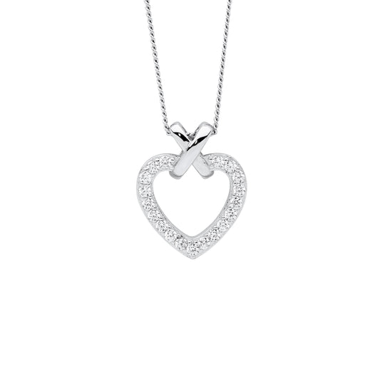 Silver 'X' Necklace