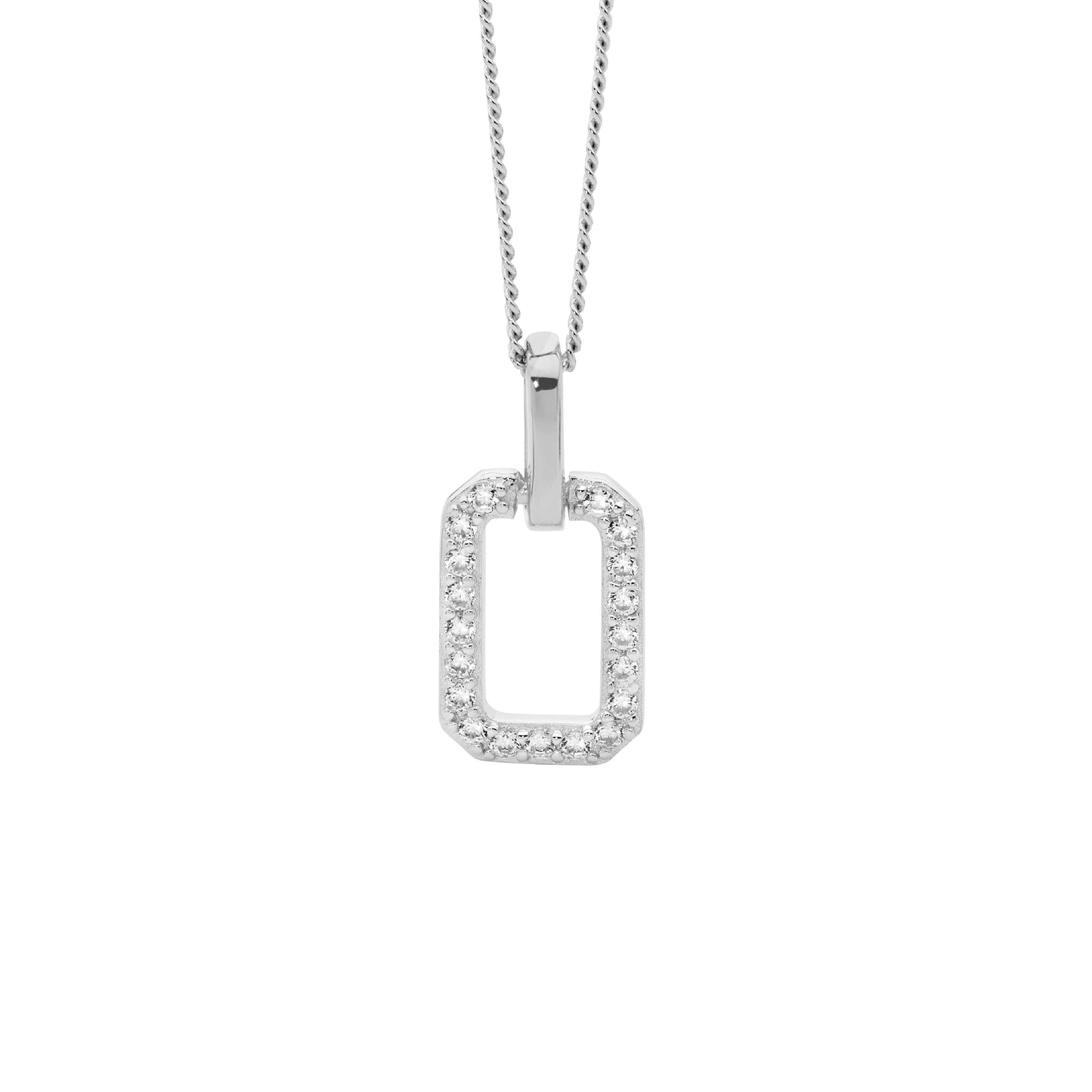 Sterling Silver Cubic Zirconia Pendant