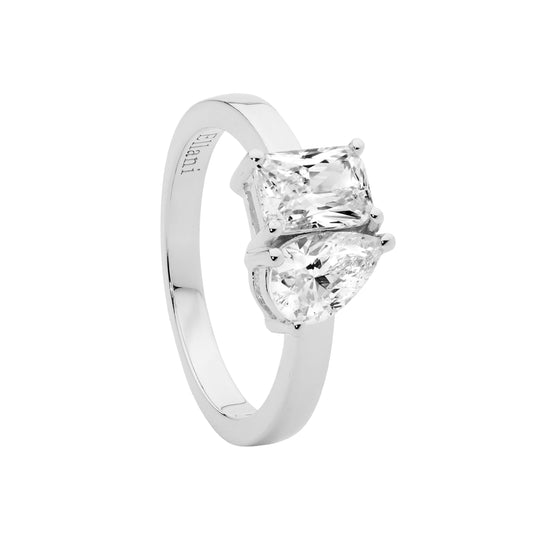 Emerald & Pear Ring