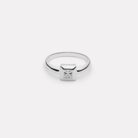 Halo Cubic Zirconia Ring