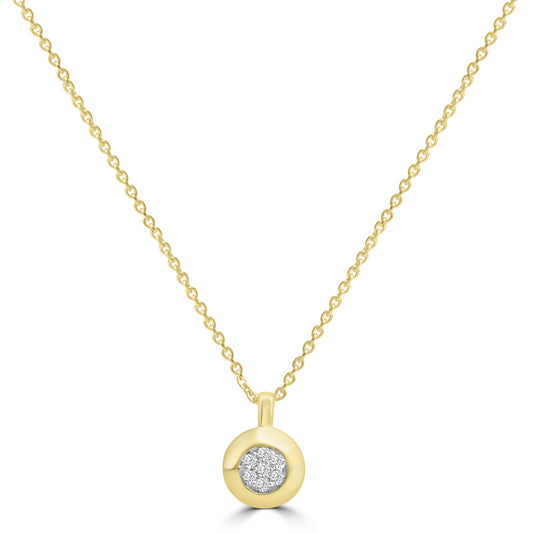 Lab Diamond Cluster Necklace