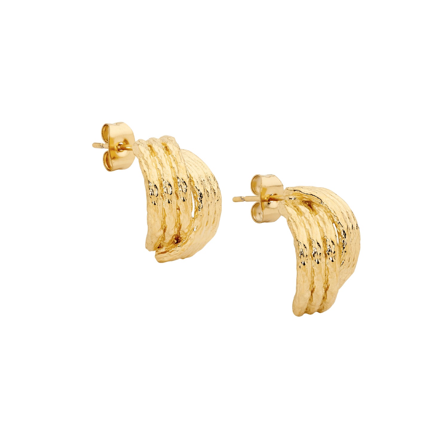 Stainless Crossover Earrings