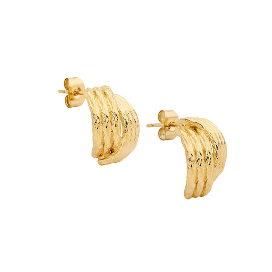 Stainless Crossover Earrings