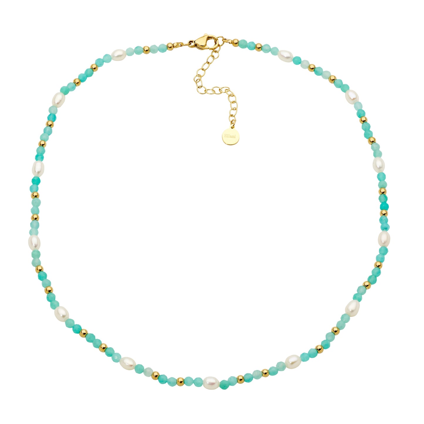 Amazonite & Pearl Necklace