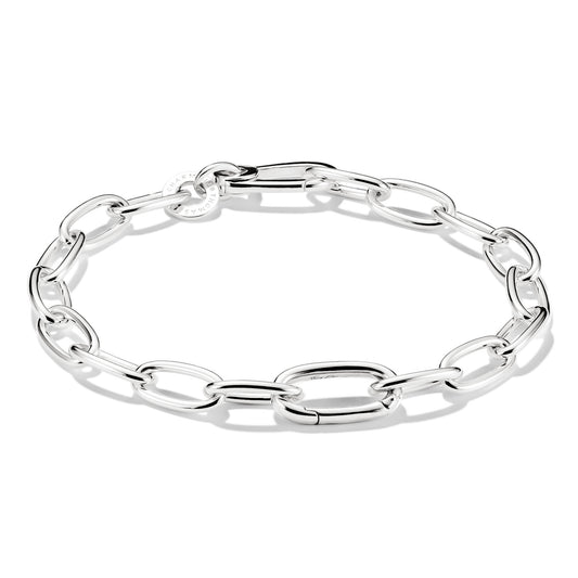 Charm Bracelet with Connect Link - Silver