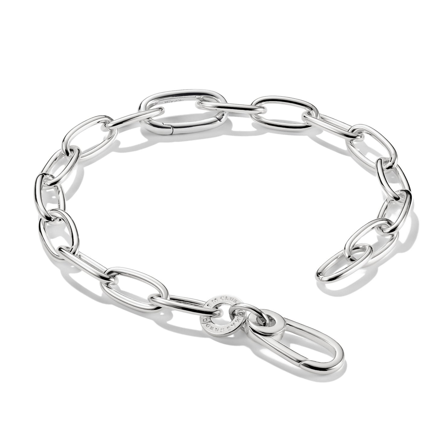 Charm Bracelet with Connect Link - Silver
