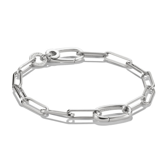 Connect Charm Bracelet Paperclip Silver