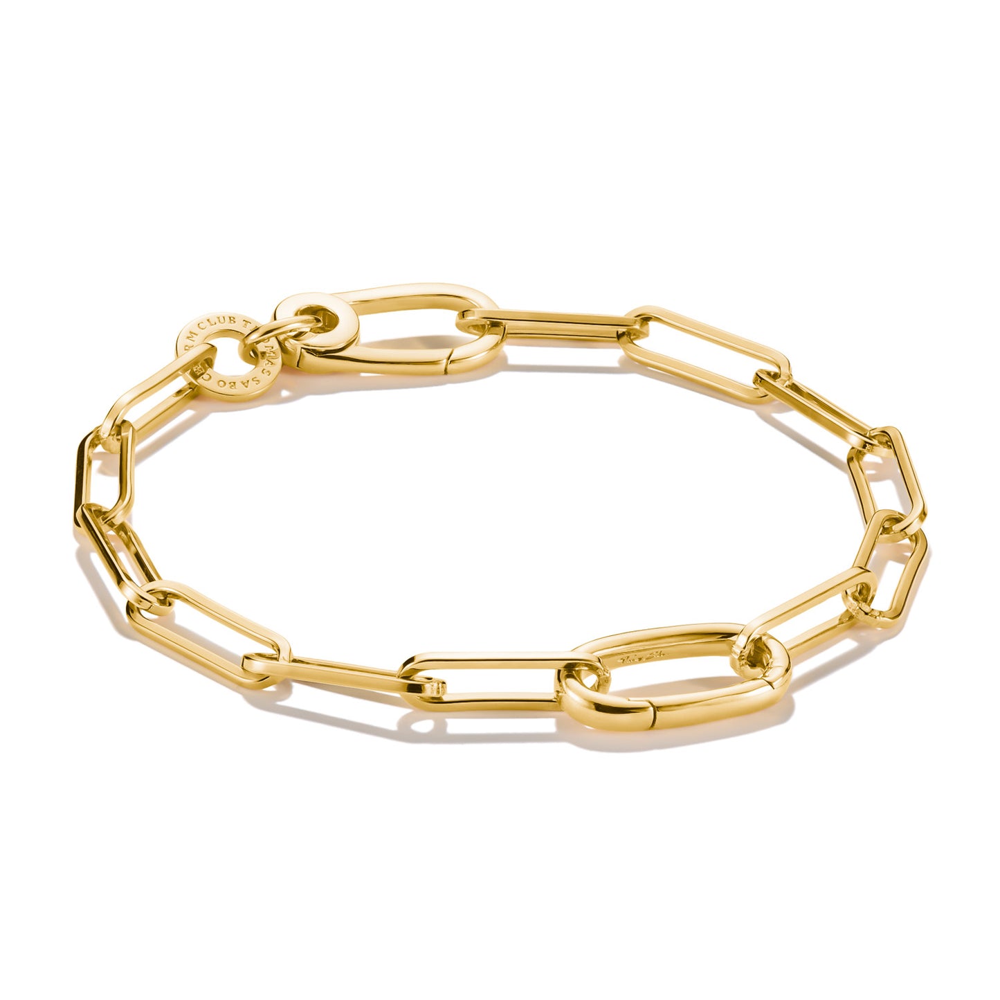 Connect Charm Bracelet Paperclip Gold