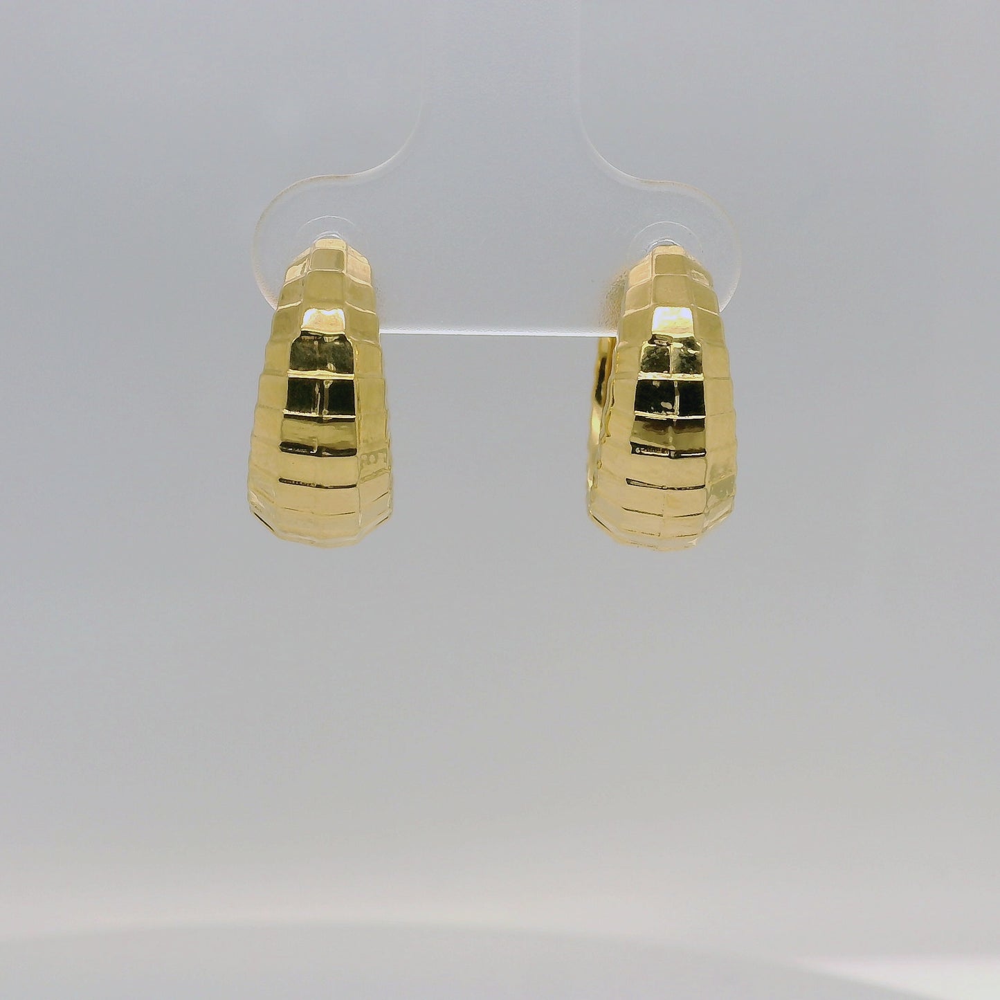 Vermeil Textured Hoops
