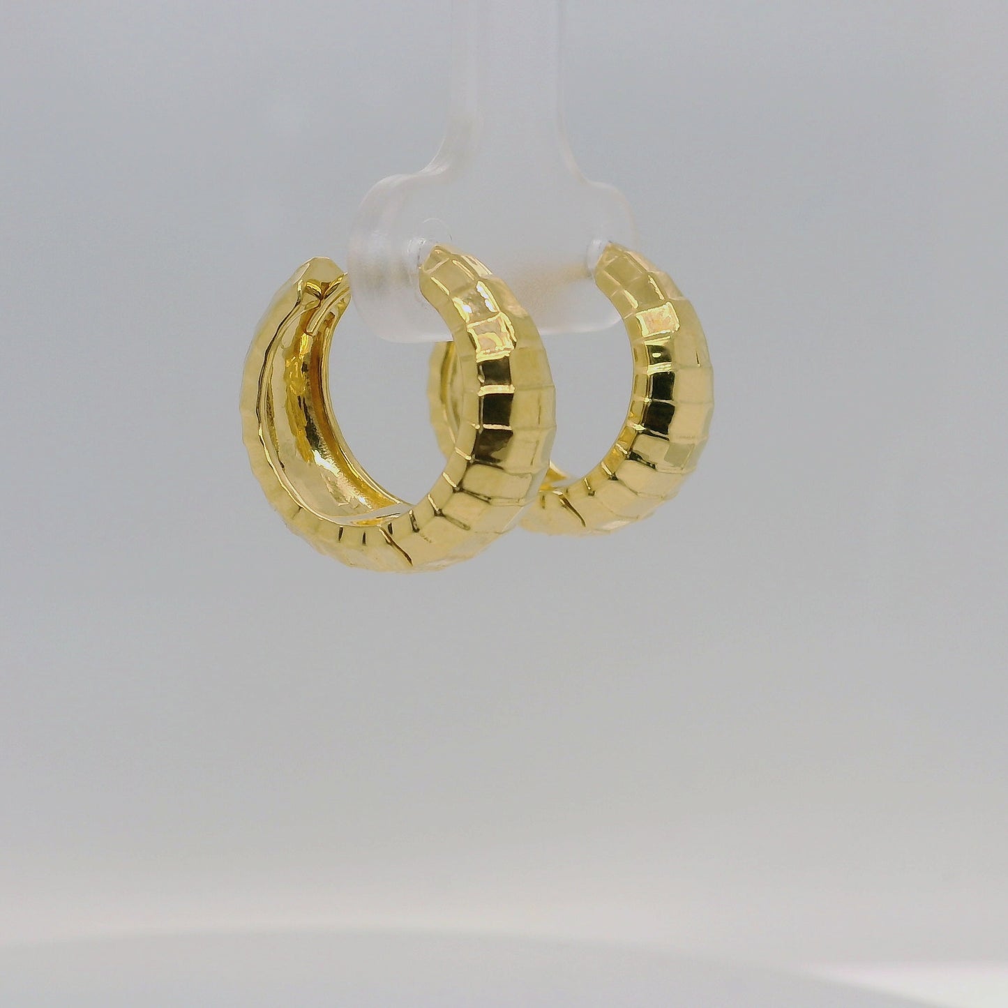 Vermeil Textured Hoops