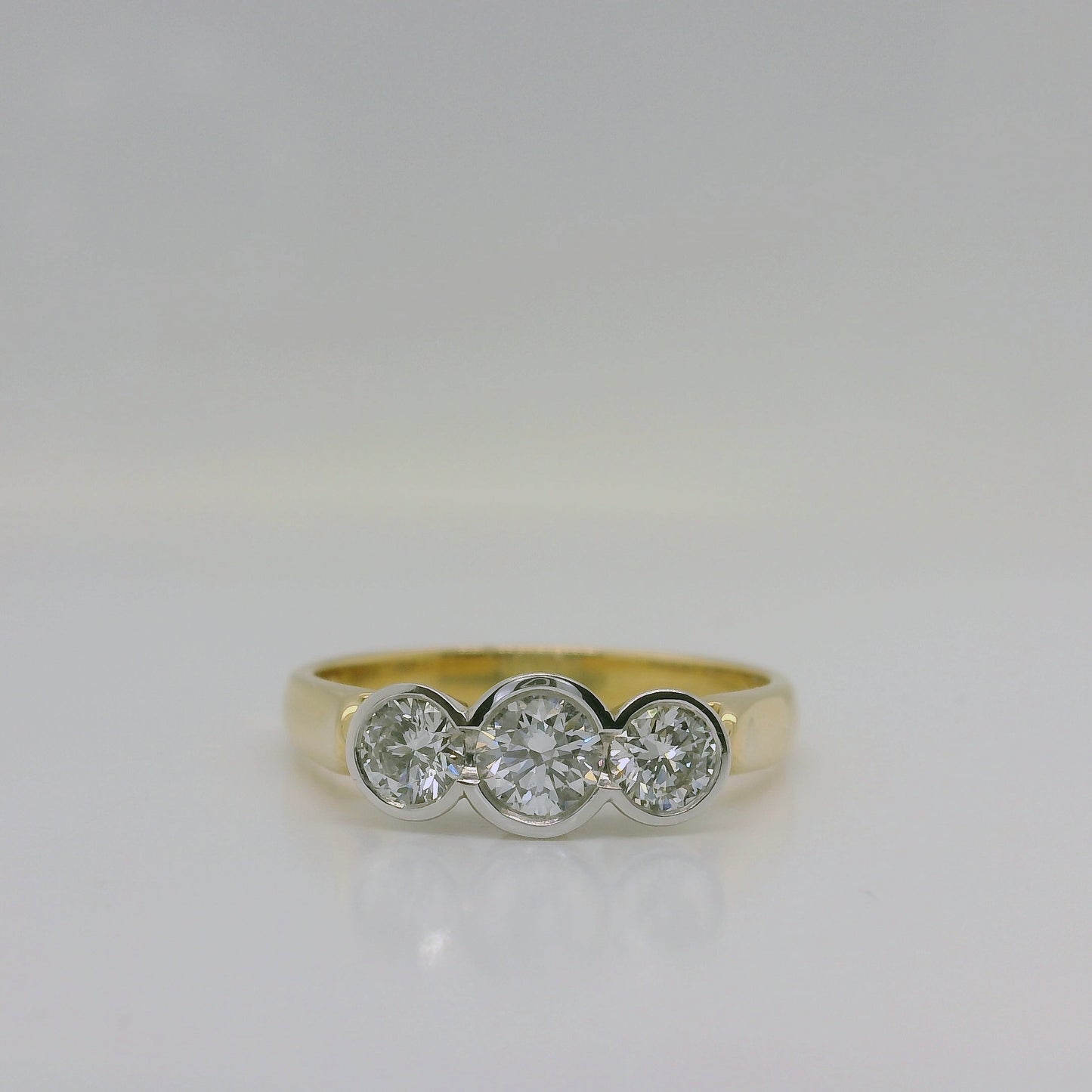 Lab Diamond Three-Stone Ring