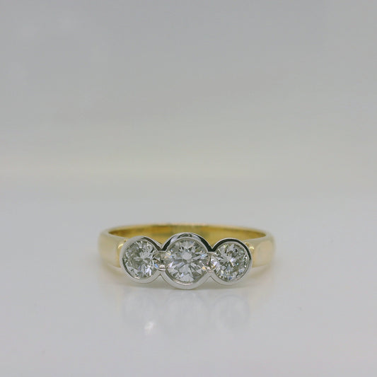 Lab Diamond Three-Stone Ring