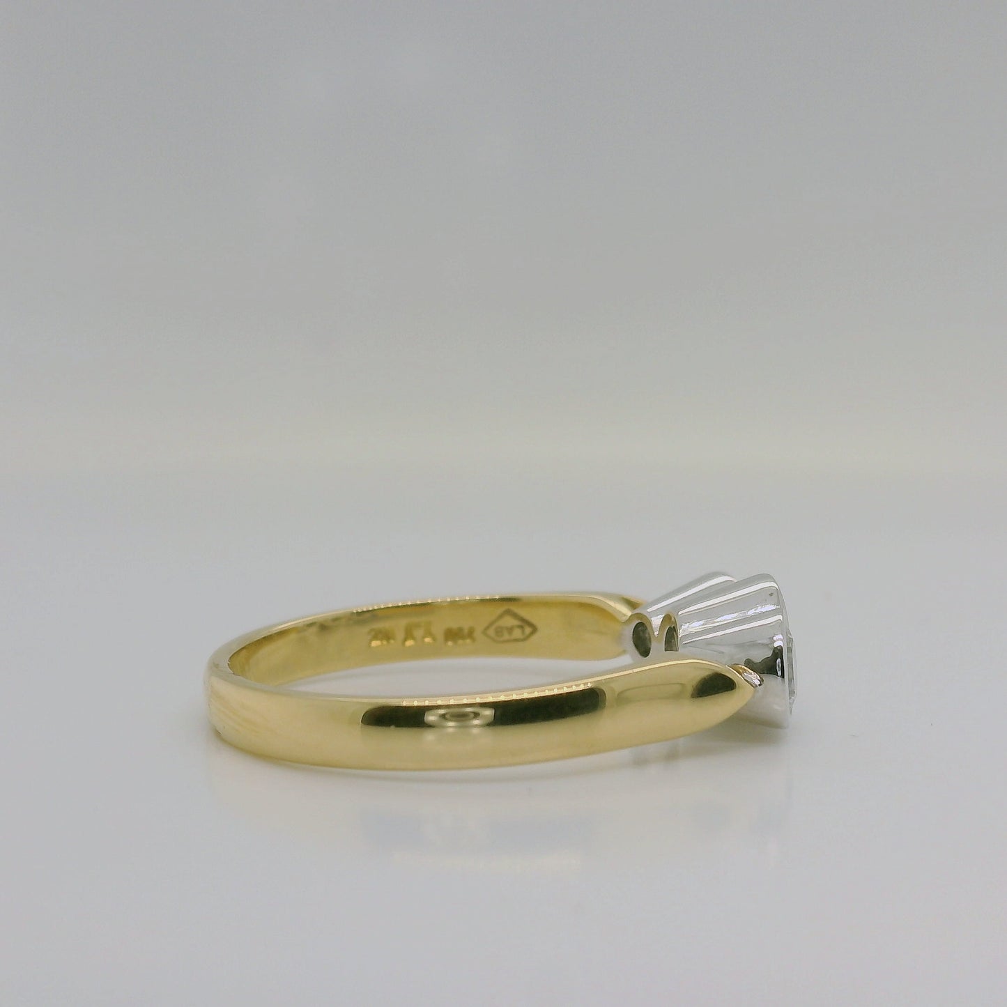 Lab Diamond Three-Stone Ring