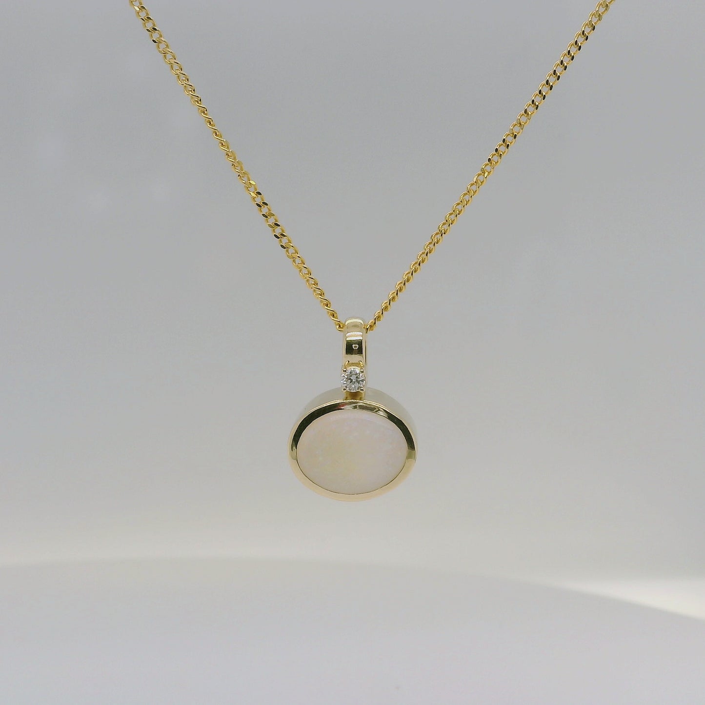 Opal & Diamond Pendant