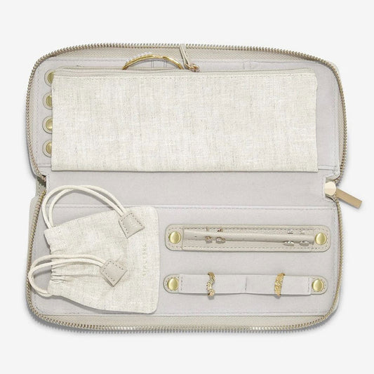 Oatmeal & Linen Jewellery Wallet