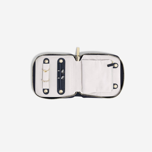 Stackers Navy Compact Travel Jewellery Wallet