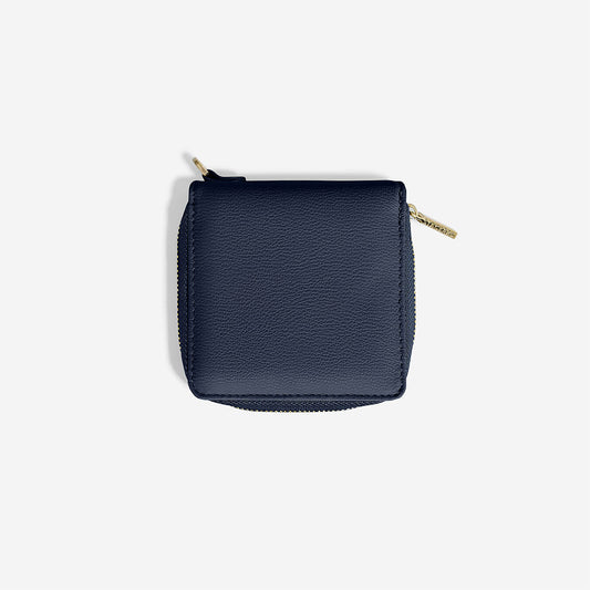 Stackers Navy Compact Travel Jewellery Wallet