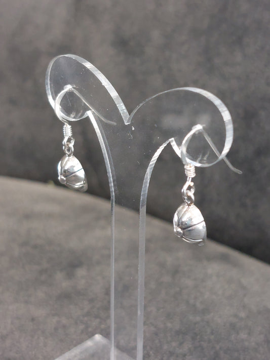 Horse Rider Helmet Earrings