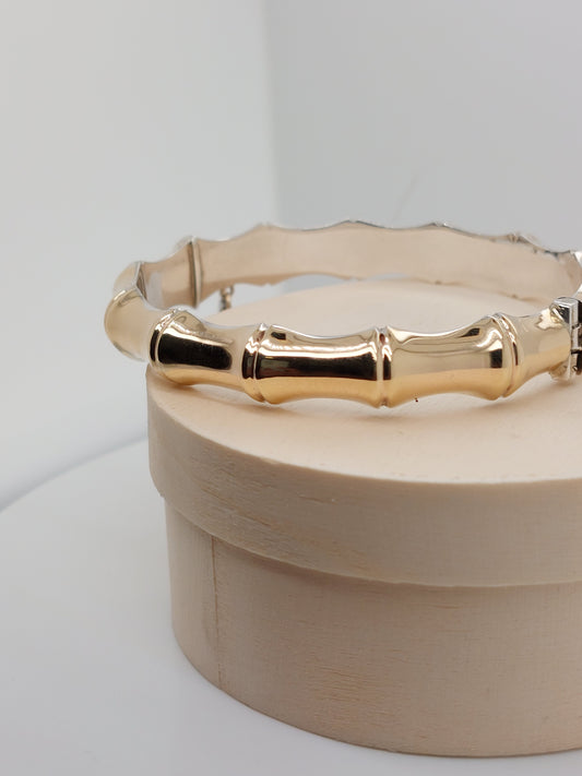 Bamboo Hinged Bracelet