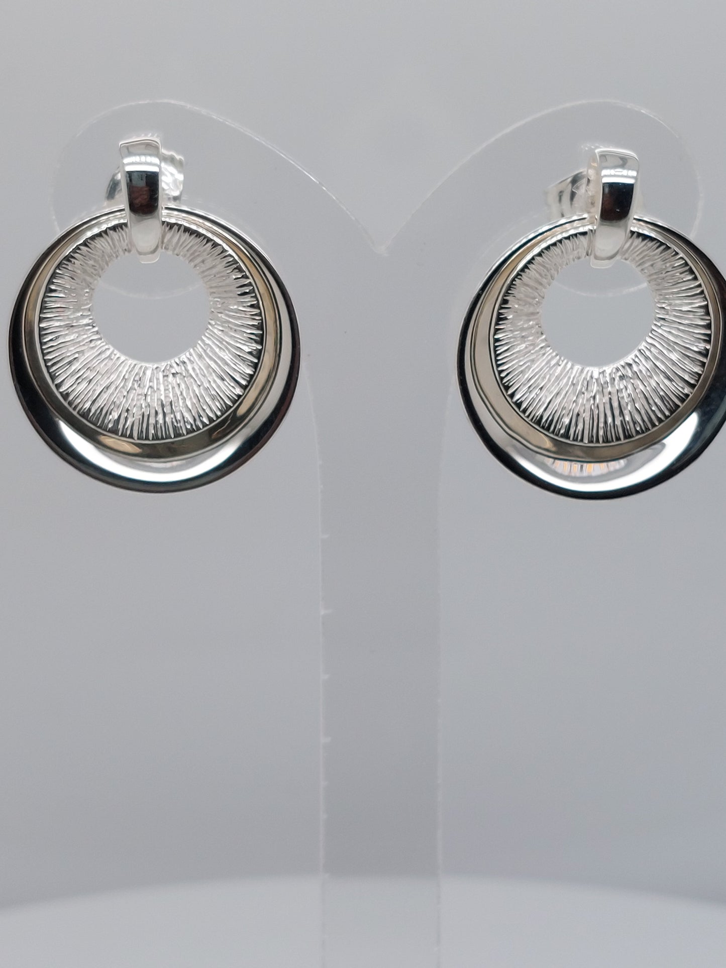 Double Circle Drop Earring